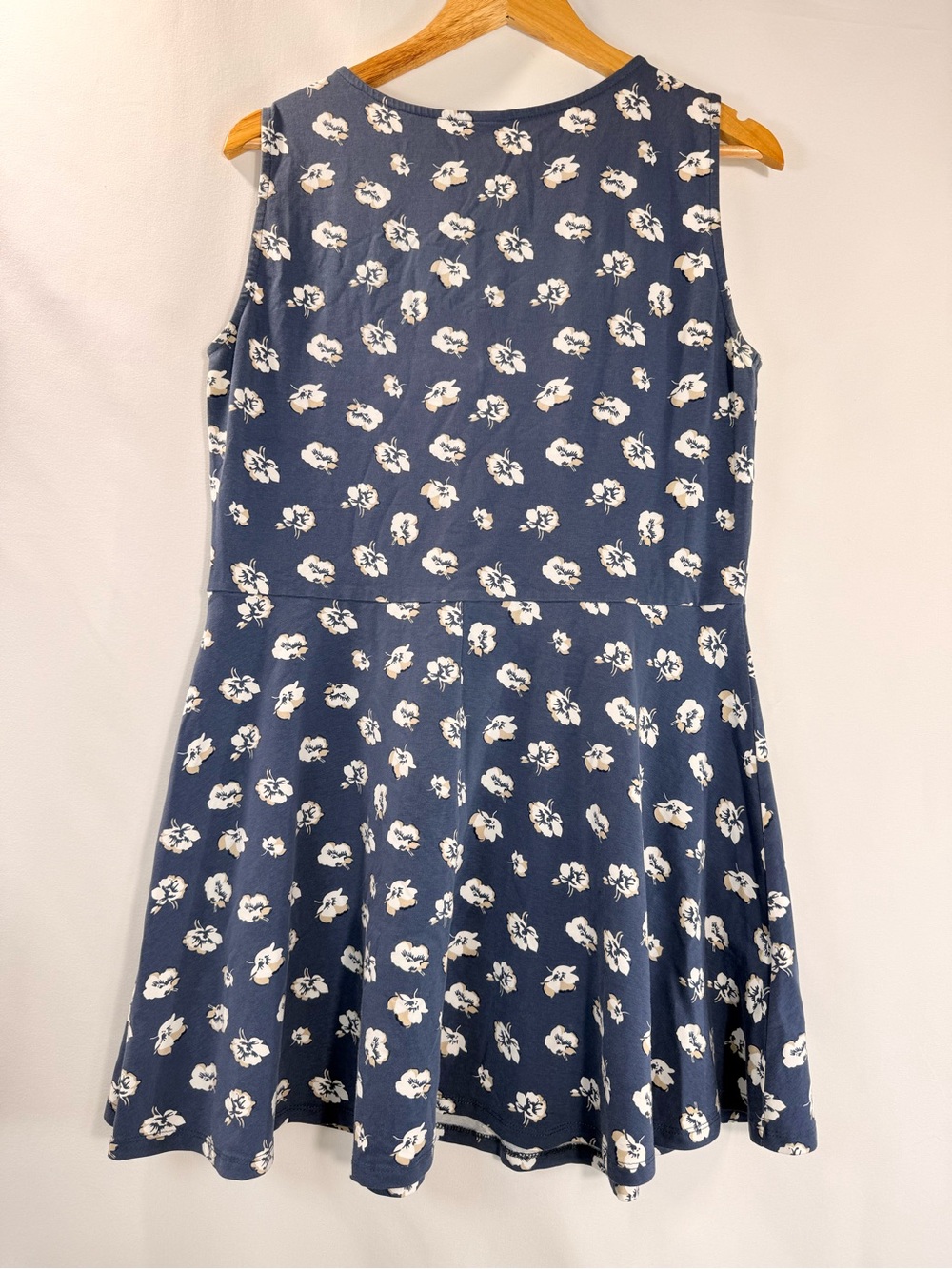 Lascana Floral Fit & Flare Dress Size 14 Blue White Sleeveless - Picture 4 of 8